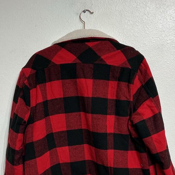 Love Tree Red Buffalo Plaid Jacket Sz L NWOT - Picture 7 of 11